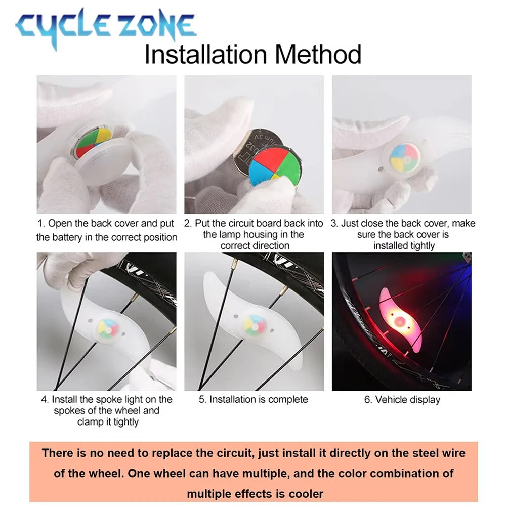 Bike Wheel Spoke Light Tire Lights